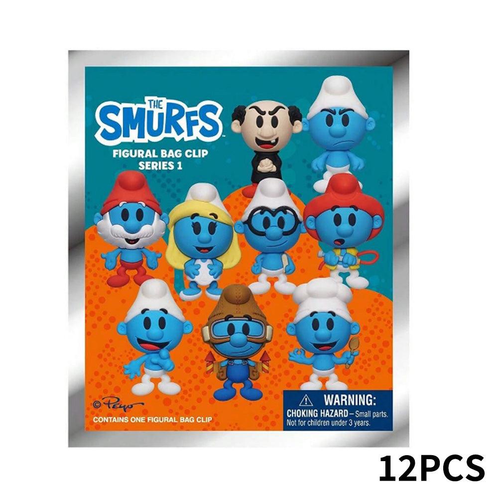 The Smurfs Series 1 Blind Box 3D Foam Bag Clip Collectible Keychain