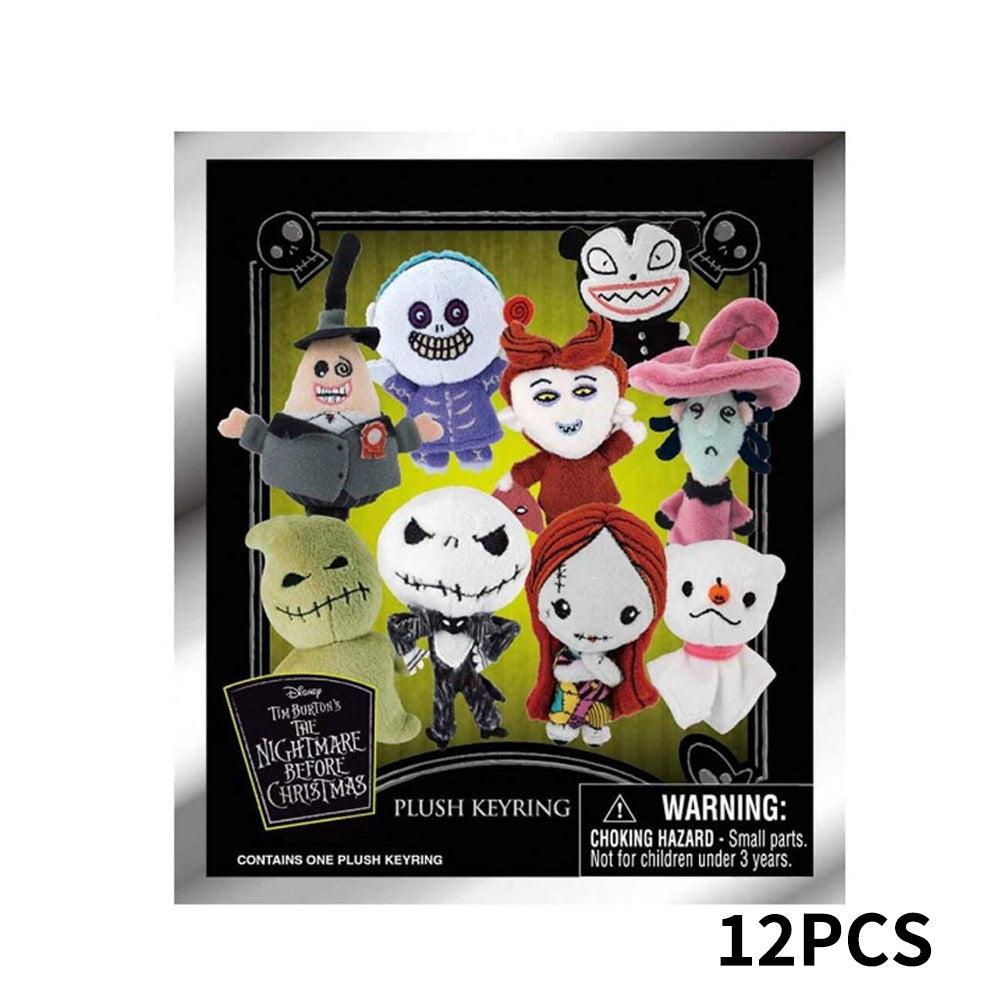 Disney The Nightmare Before Christmas Plush Version Series Blind Box 3D Bag Clip Collectible Keychain