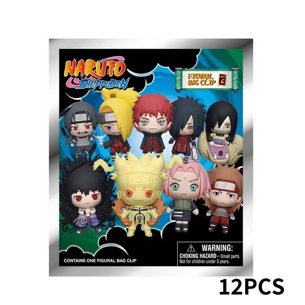 NARUTO Series 6 Blind Box 3D Foam Bag Clip Collectible Keychain