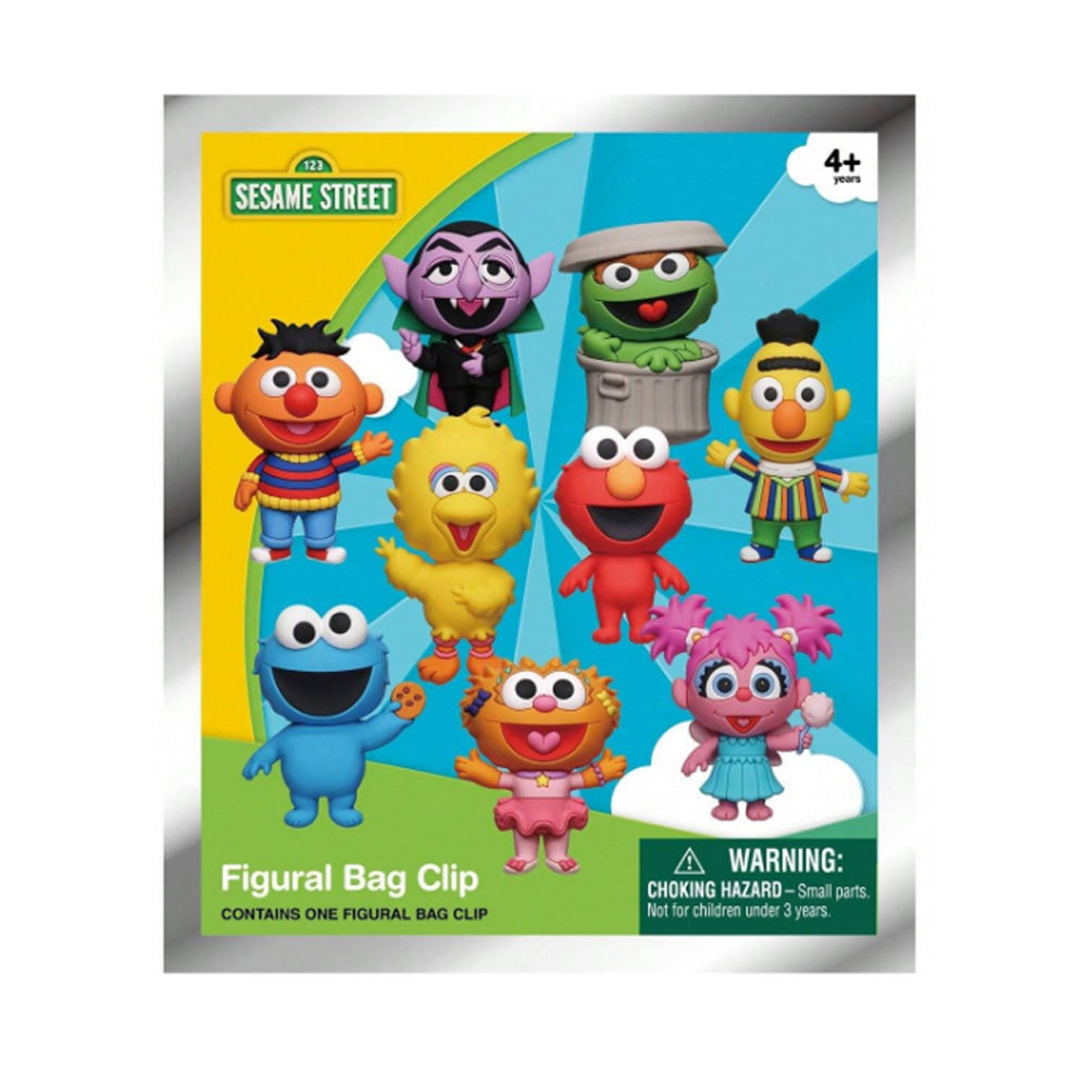 Sesame Street Series Blind Box 3D Foam Bag Clip Collectible Keychain