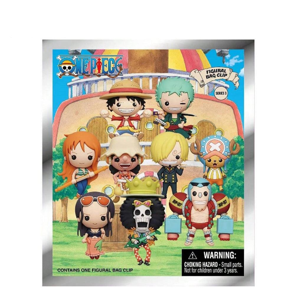 ONE PIECE Series 3 Blind Box 3D Foam Bag Clip Collectible Keychain