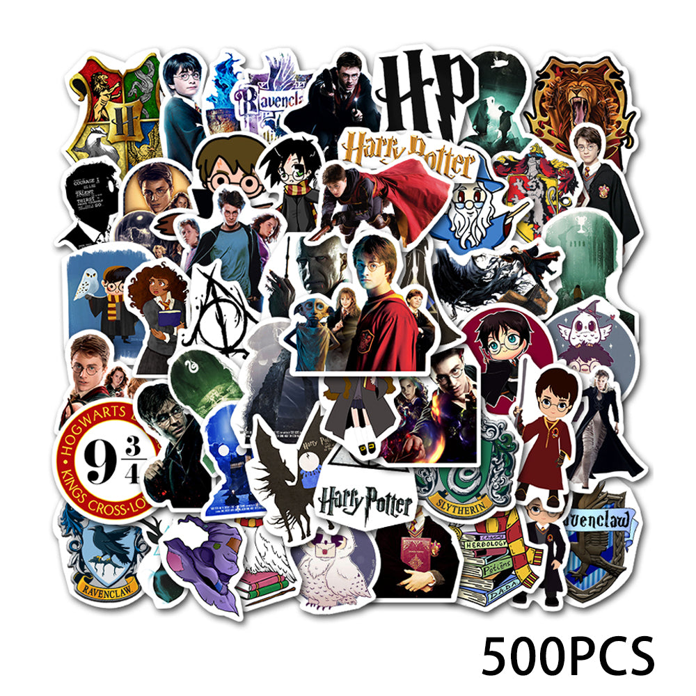 Harry Potter Waterproof PVC Stickers Cartoon Collectible Decoration 50PCS Per Pack