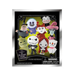 Disney The Nightmare Before Christmas Plush Version Series Blind Box 3D Bag Clip Collectible Keychain