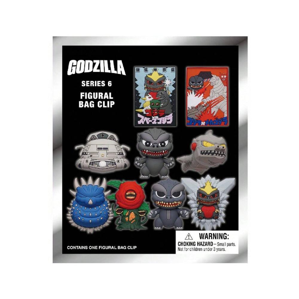 Godzilla Series 6 Blind Box 3D Foam Bag Clip Collectible Keychain