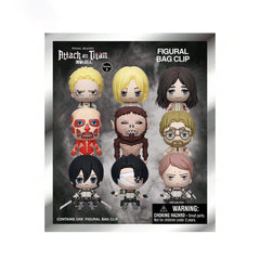 Attack on Titan Series 3 Blind Box 3D Foam Bag Clip Collectible Keychain