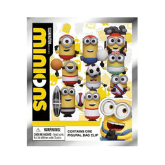 Minions Sports Series Blind Box 3D Foam Bag Clip Collectible Keychain