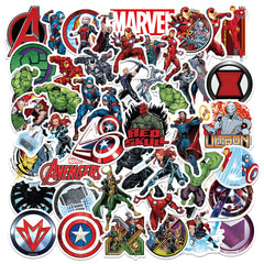 Marvel Waterproof PVC Stickers Cartoon Collectible Decoration 50PCS Per Pack