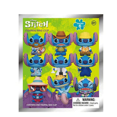 Disney Stitch Series 6 Blind Box 3D Foam Bag Clip Collectible Keychain