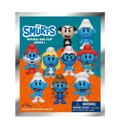 The Smurfs Series 1 Blind Box 3D Foam Bag Clip Collectible Keychain