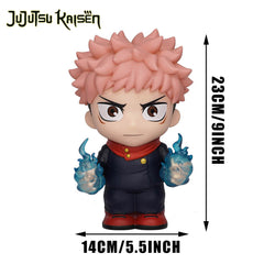 Jujutsu Kaisen Yuji Itadori 9" PVC Figural Bank | Yuji Coin Bank for Anime Collectors