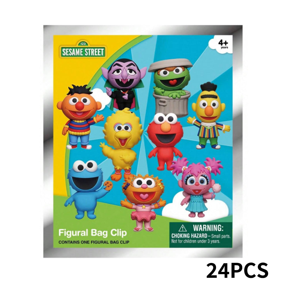 Sesame Street Series Blind Box 3D Foam Bag Clip Collectible Keychain