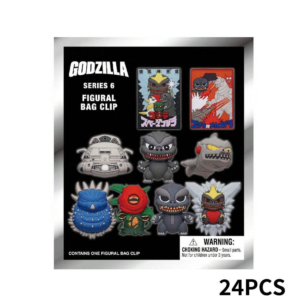 Godzilla Series 6 Blind Box 3D Foam Bag Clip Collectible Keychain