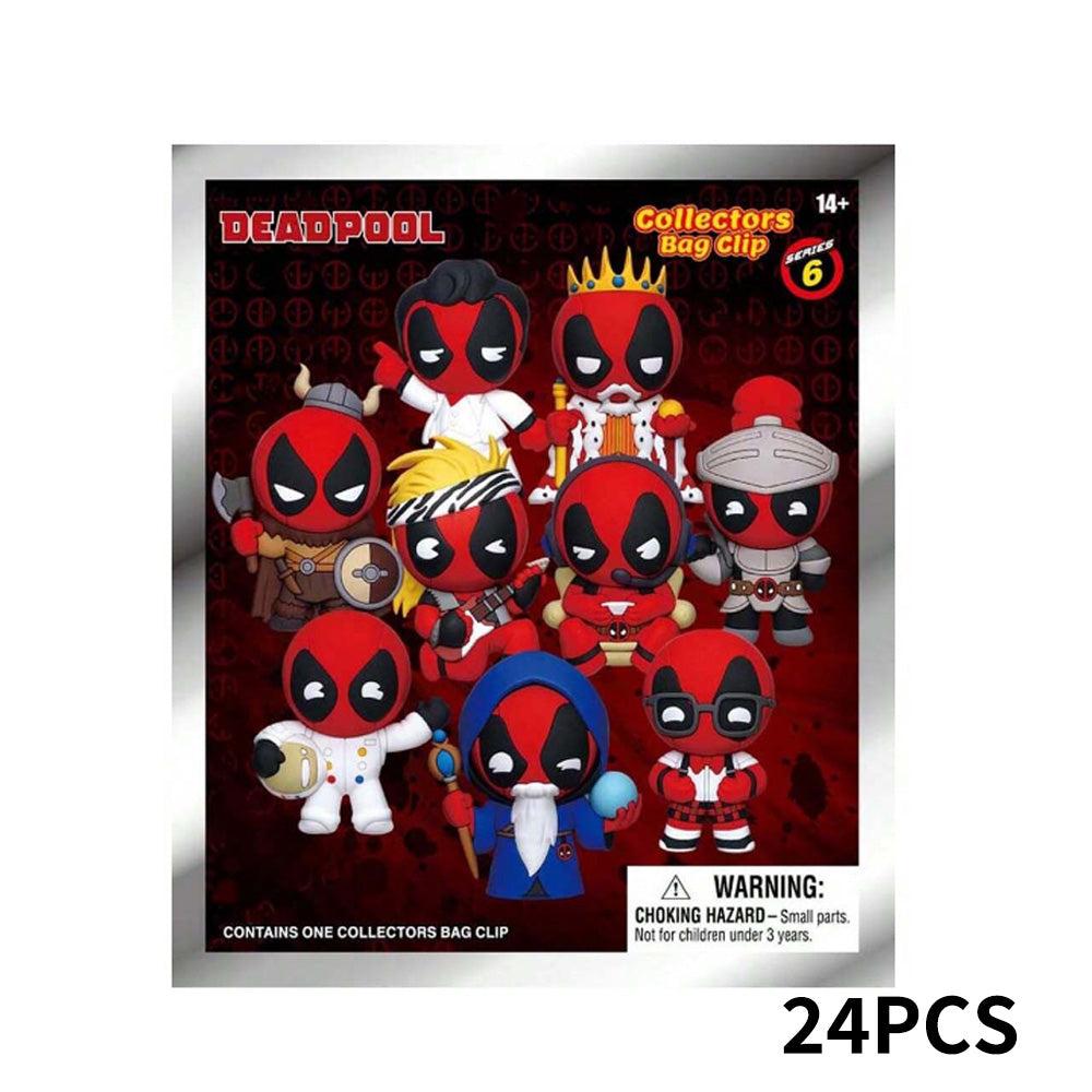 Marvel Deadpool Series 6 Blind Box 3D Foam Bag Clip Collectible Keychain