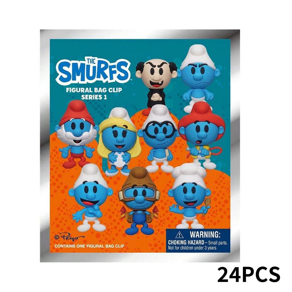 The Smurfs Series 1 Blind Box 3D Foam Bag Clip Collectible Keychain