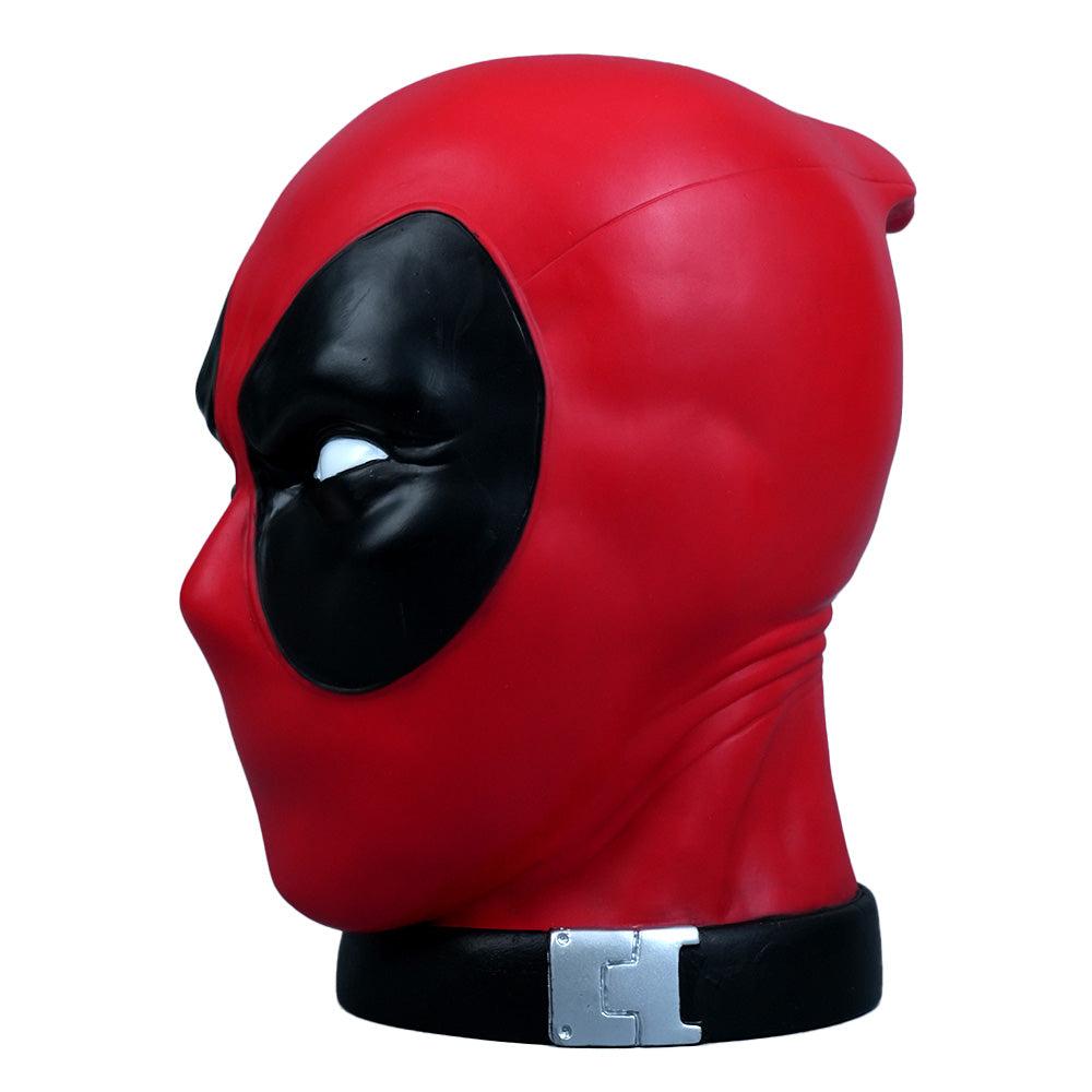 Marvel Heroes Deadpool Head 9.84" Bank | Deadpool Head Coin Bank for Marvel Fans