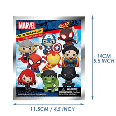 Marvel Series 10 Blind Box 3D Foam Bag Clip Collectible Keychain