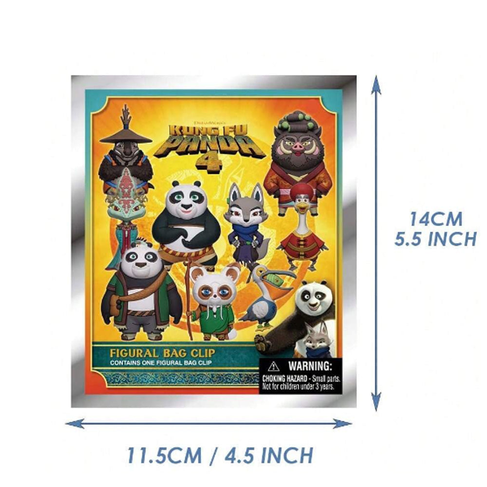 Kung Fu Panda 4 Series Blind Box 3D Foam Bag Clip Collectible Keychain