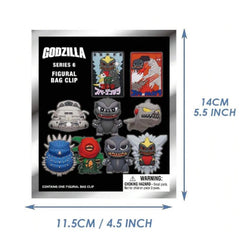 Godzilla Series 6 Blind Box 3D Foam Bag Clip Collectible Keychain