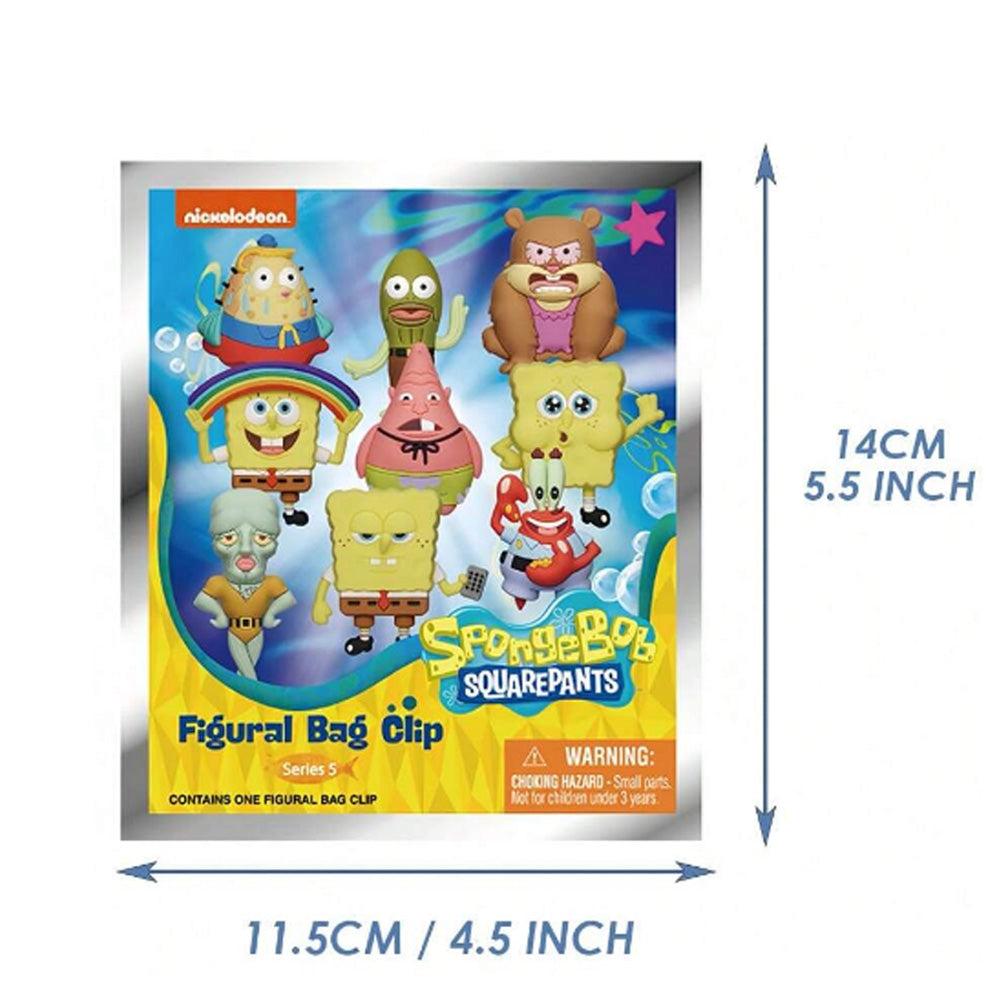 SpongeBob SquarePants Series 5 Blind Box 3D Foam Bag Clip Collectible Keychain