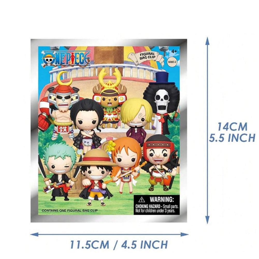 ONE PIECE Series 2 Blind Box 3D Foam Bag Clip Collectible Keychain