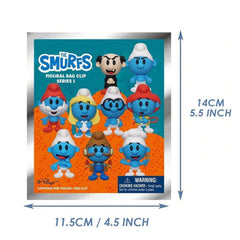 The Smurfs Series 1 Blind Box 3D Foam Bag Clip Collectible Keychain