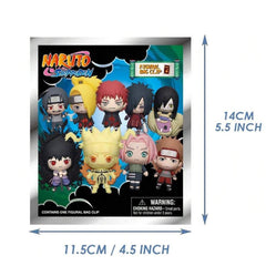 NARUTO Series 6 Blind Box 3D Foam Bag Clip Collectible Keychain