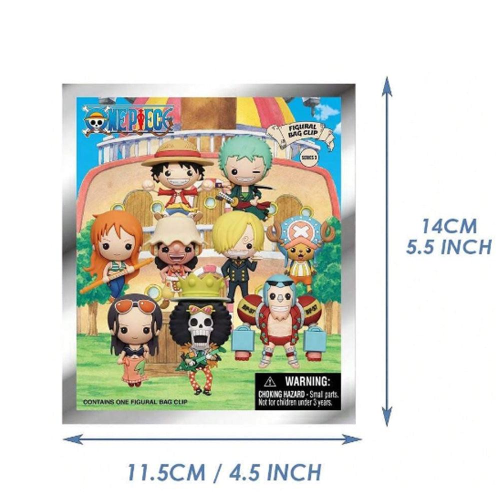 ONE PIECE Series 3 Blind Box 3D Foam Bag Clip Collectible Keychain