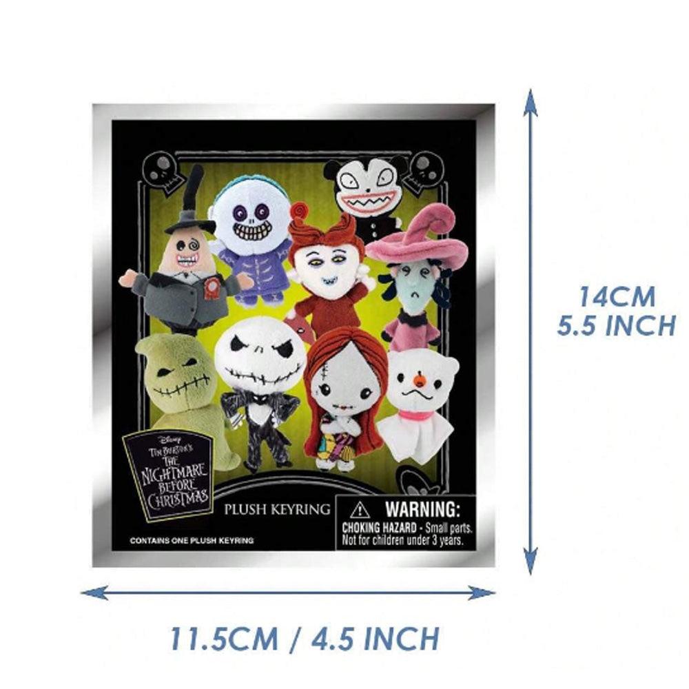 Disney The Nightmare Before Christmas Plush Version Series Blind Box 3D Bag Clip Collectible Keychain