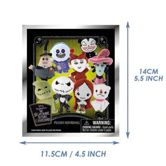 Disney The Nightmare Before Christmas Plush Version Series Blind Box 3D Bag Clip Collectible Keychain