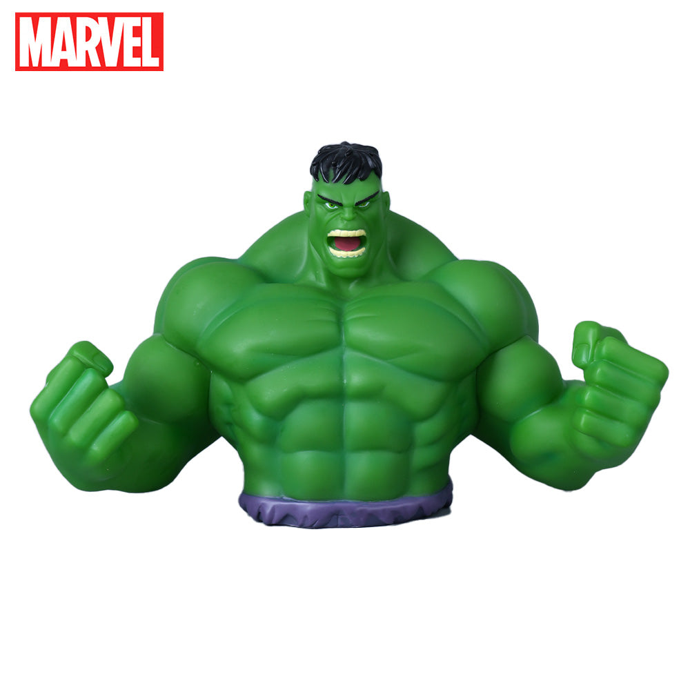 Marvel Avengers Bust Hulk 7.8" PVC Bank | Hulk Coin Bank for Home Decor & Gifts