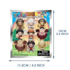 ONE PIECE Series 4 Blind Box 3D Foam Bag Clip Collectible Keychain