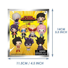 My Hero Academia Series 5 Blind Box 3D Foam Bag Clip Collectible Keychain