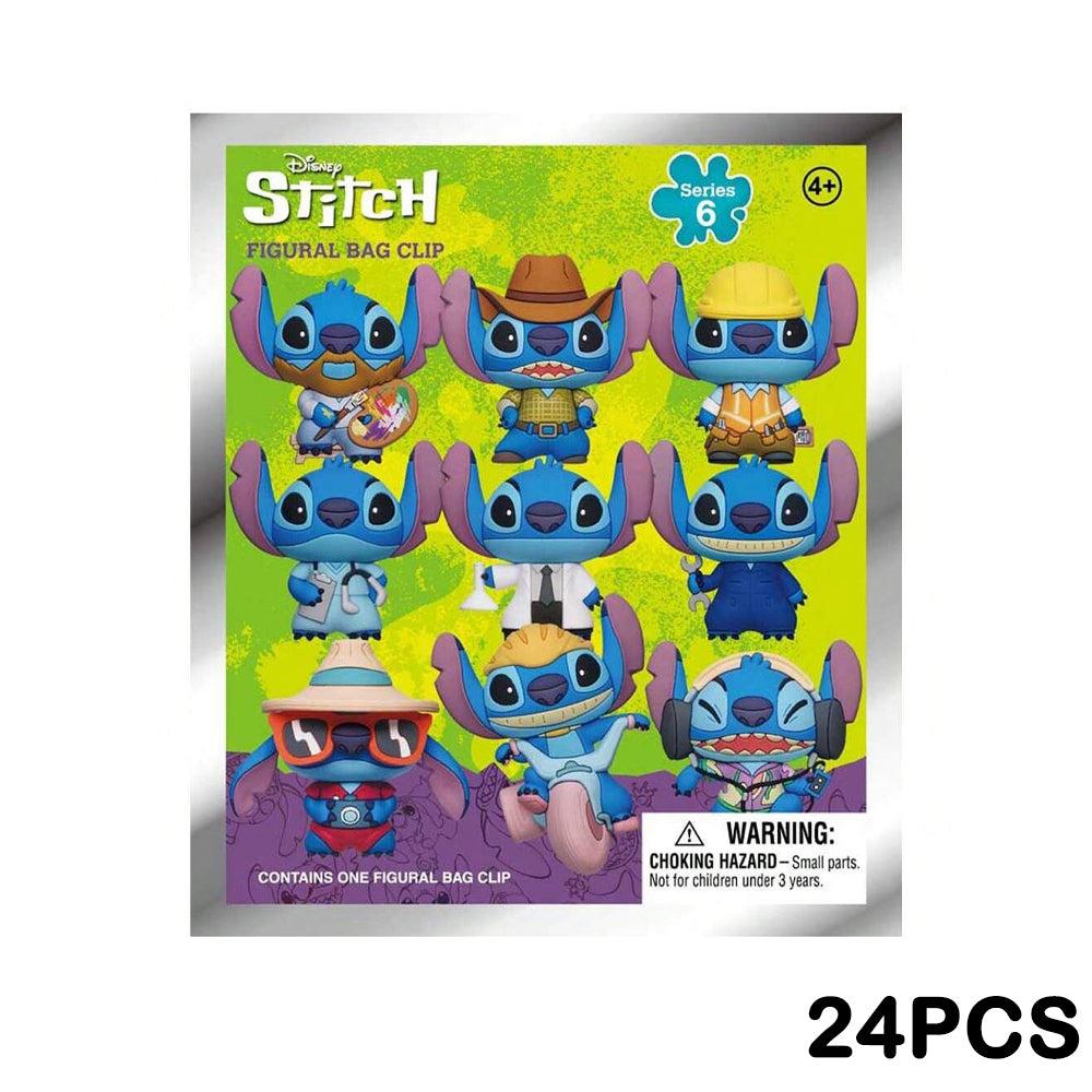 Disney Stitch Series 6 Blind Box 3D Foam Bag Clip Collectible Keychain