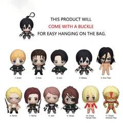 Attack on Titan Series 2 Blind Box 3D Foam Bag Clip Collectible Keychain