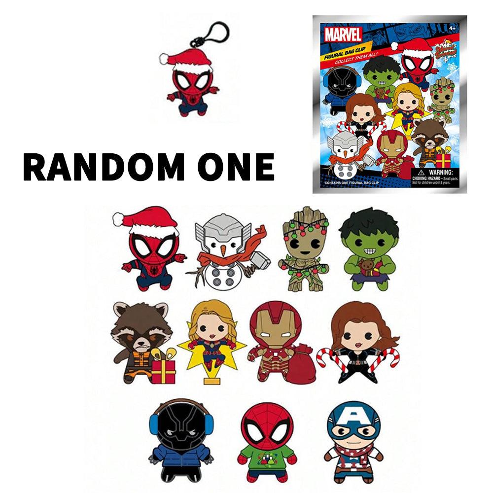 Marvel Seasonal Holiday Collection Blind Box 3D Foam Bag Clip Collectible Keychain