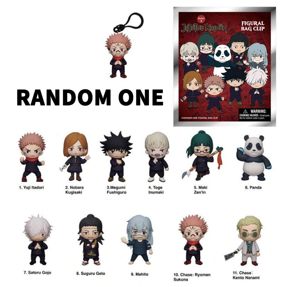 Jujutsu Kaisen Series 2 Blind Box 3D Foam Bag Clip Collectible Keychain