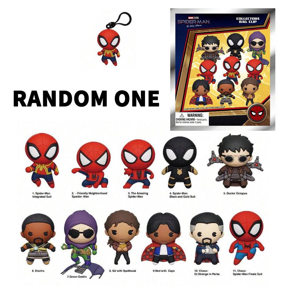 Marvel Spider-Man Blind Box 3D Foam Bag Clip Collectible Keychain