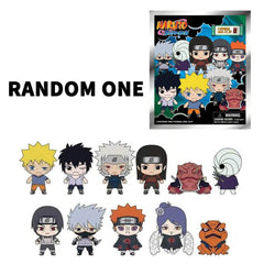 Naruto Series 5 Blind Box 3D Foam Bag Clip Collectible Keychain