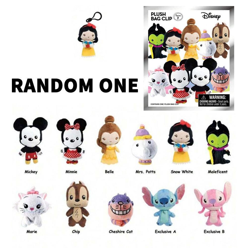 Disney Character Series 1 Plush Version Blind Box 3D Bag Clip Collectible Keychain