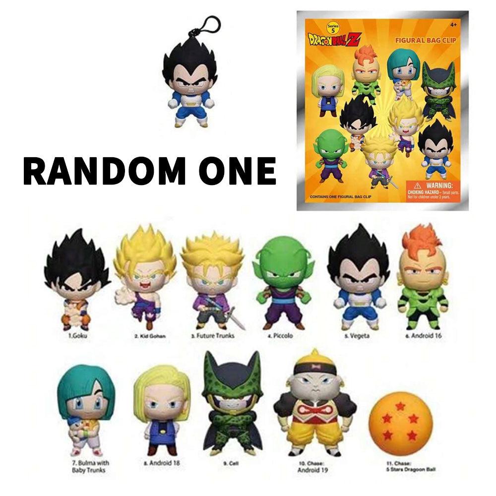 Dragon Ball Z Series 5 Blind Box 3D Foam Bag Clip Collectible Keychain