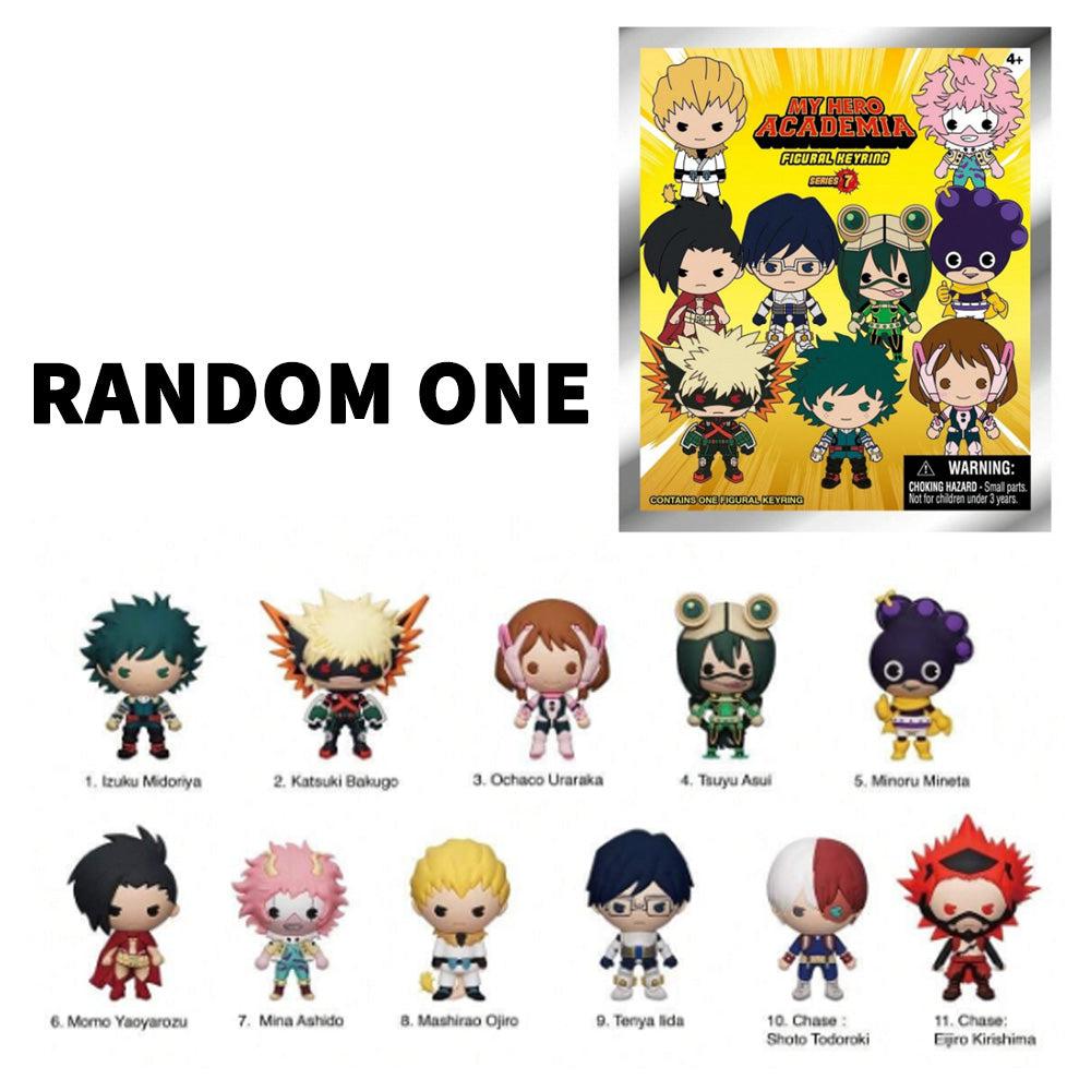 My Hero Academia Series 7 Blind Box 3D Foam Bag Clip Collectible Keychain