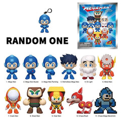 Mega Man Series 2 Blind Box 3D Foam Bag Clip Collectible Keychain