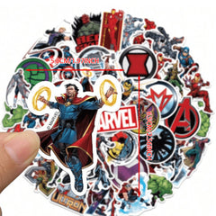 Marvel Waterproof PVC Stickers Cartoon Collectible Decoration 50PCS Per Pack