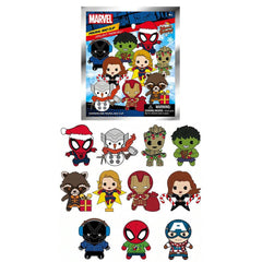 Marvel Seasonal Holiday Collection Blind Box 3D Foam Bag Clip Collectible Keychain