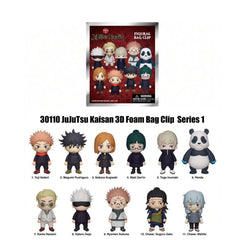 Jujutsu Kaisen Series 1 Blind Box 3D Foam Bag Clip Collectible Keychain