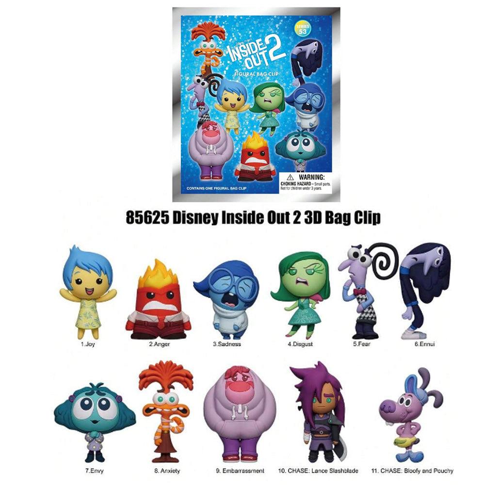 Disney Inside Out 2 Series Blind Box 3D Foam Bag Clip Collectible Keychain