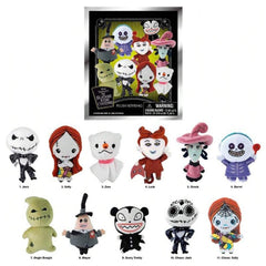 Disney The Nightmare Before Christmas Plush Version Series Blind Box 3D Bag Clip Collectible Keychain