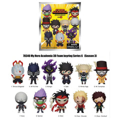 My Hero Academia Series 6 Blind Box 3D Foam Bag Clip Collectible Keychain