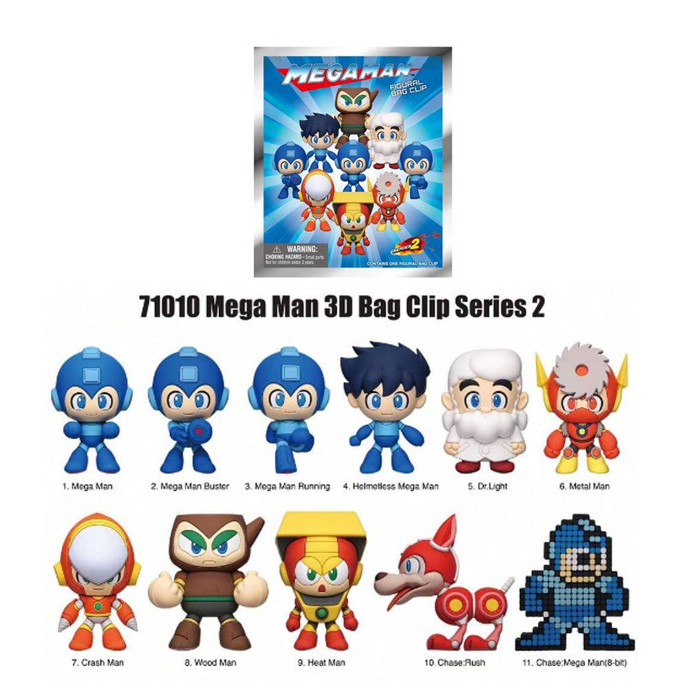 Mega Man Series 2 Blind Box 3D Foam Bag Clip Collectible Keychain