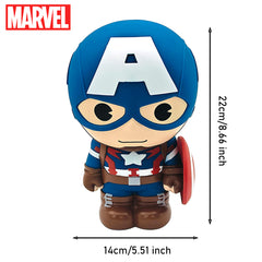 Marvel Captain America 8.66" PVC Figural Bank | Captain America Coin Bank for Marvel Fans